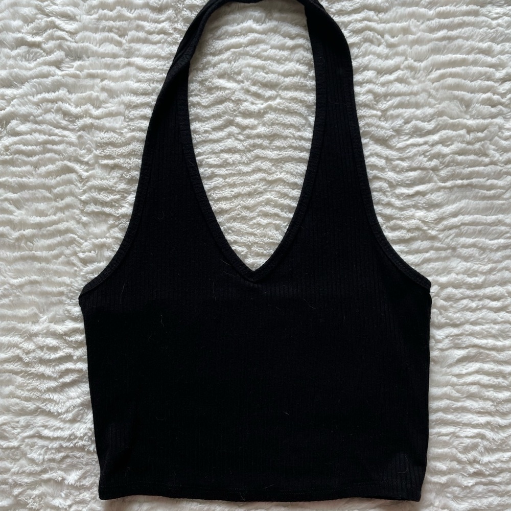 Black Halter Top
